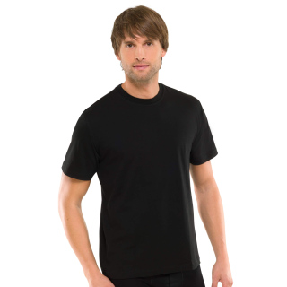 Schiesser Herren 2PACK T-shirt schwarz