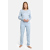 Seidensticker Damen Women Pyjama long hellblau 48