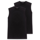 Schiesser Herren 2PACK Shirt 0/0 schwarz