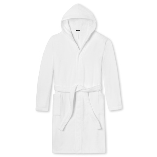 Schiesser Damen Bademantel, 120 cm weiss