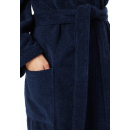 Schiesser Damen Bademantel, 120 cm weiss