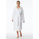 Schiesser Damen Bademantel, 120 cm weiss