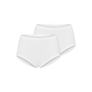 Schiesser Damen 2PACK Taillenslip weiss
