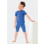 Schiesser Kleinkinder Jungen Schlafanzug kurz ST blau