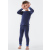 Schiesser Kleinkinder Jungen Schlafanzug lang  dunkelblau