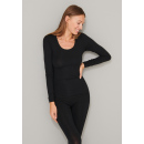 Schiesser Damen Shirt 1/1 Arm schwarz