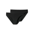 Schiesser Damen 2PACK Tai schwarz