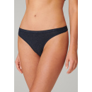 Schiesser Damen String schwarz