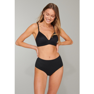 Schiesser Damen Maxi schwarz