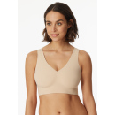 Schiesser Damen Bustier mit Pads schwarz