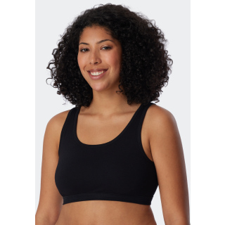 Schiesser Damen 2PACK Bustier schwarz