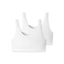 Schiesser Damen 2PACK Bustier schwarz