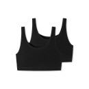Schiesser Damen 2PACK Bustier schwarz