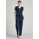 Schiesser Damen Hose lang blau