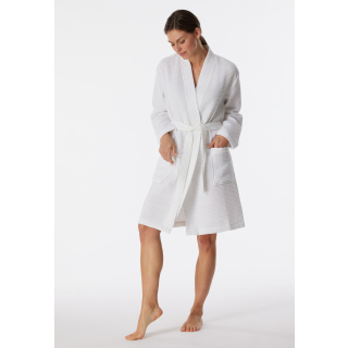 Schiesser Damen Bademantel weiss