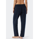 Schiesser Damen Hose lang dunkelblau-gem.