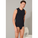 Schiesser Herren Tank Top Rundhals blauschwarz