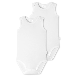 Schiesser Babys Unisex 2PACK Bodies 0/0 weiss