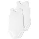 Schiesser Babys Unisex 2PACK Bodies 0/0 weiss