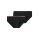 Schiesser Schueler Maedchen 2PACK Panties schwarz