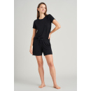 Schiesser Damen Hose kurz blau 036