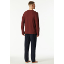 Schiesser Herren Schlafanzug lang praline