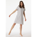 Schiesser Damen Nachthemd kurzarm, 95 cm silbergrau-mel.