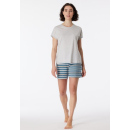 Schiesser Damen Schlafanzug kurz wonder white heather