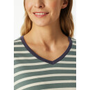 Schiesser Damen Schlafanzug lang silbergrau-mel.
