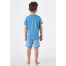 Schiesser Kleinkinder Jungen Schlafanzug kurz blau