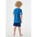 Schiesser Kleinkinder Jungen Schlafanzug kurz blau ST
