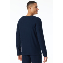 Schiesser Herren Shirt Langarm nachtblau  bis. 58
