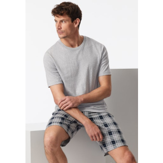 Schiesser Herren T-Shirt Rundhals grau-mel.