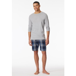 Schiesser Herren Langarmshirt Rundhals grau-mel.