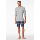 Schiesser Herren Langarmshirt Rundhals grau-mel.