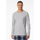 Schiesser Herren Langarmshirt Rundhals grau-mel.