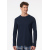 Schiesser Herren Langarmshirt Rundhals grau-mel.