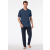 Schiesser Herren T-Shirt V-Ausschnitt royal