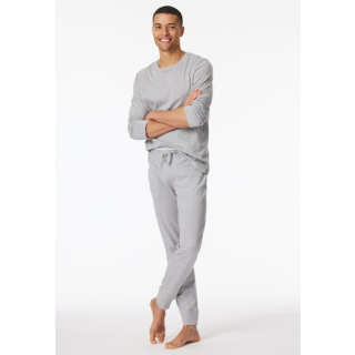 Schiesser Herren Hose lang grau-mel.