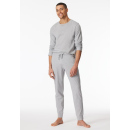 Schiesser Herren Hose lang grau-mel.