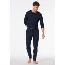 Schiesser Herren Hose lang grau-mel.