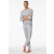 Schiesser Herren Hose lang grau-mel.