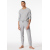 Schiesser Herren Hose lang grau-mel.