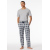 Schiesser Herren Hose lang dunkelgrau