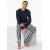 Schiesser Herren Hose lang multicolor 3
