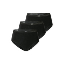Schiesser Damen 3PACK Midi schwarz