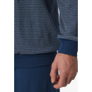 Schiesser Herren Schlafanzug lang blau