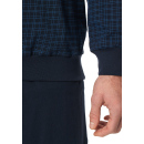 Schiesser Herren Schlafanzug lang blau