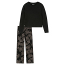 Schiesser Damen Schlafanzug lang jade