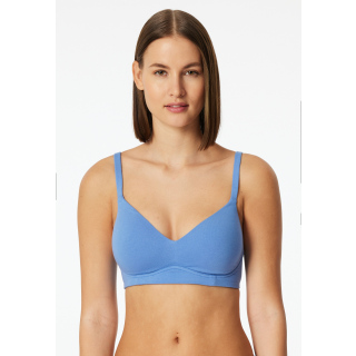 Schiesser Damen Soft BH mit Schale schwarz